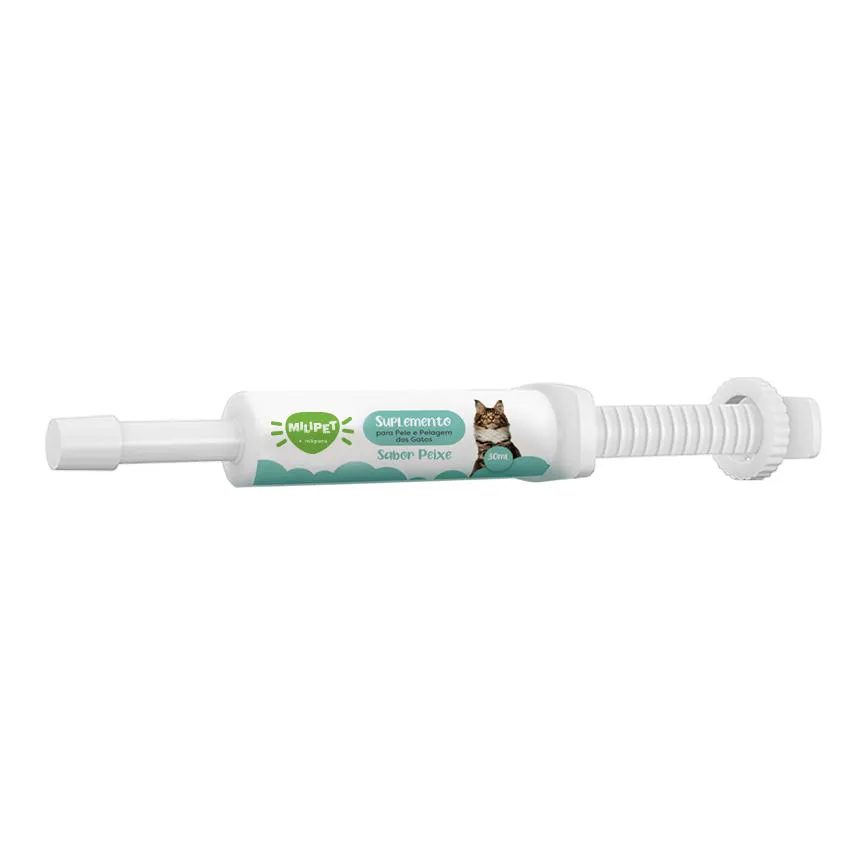 Suplemento para Pele e Pelagem dos Gatospasta Sabor Peixe 30Ml