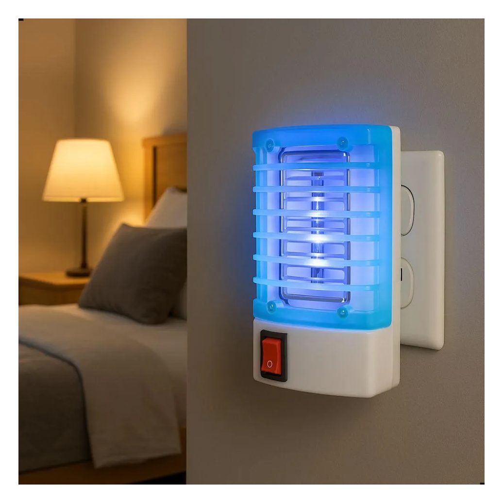 Luminária Elétrica Abajur Noturno Armadilha de Mosquito e Insetos 127–220V Cor Sortida