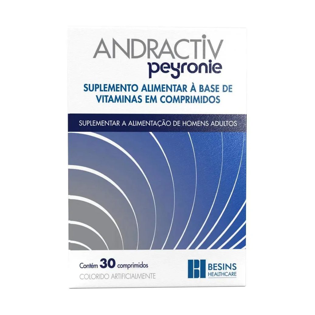 Suplemento Alimentar Andractiv Peyronie 30 Comprimidos