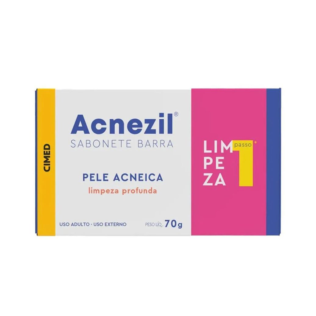 Acnezil Sabonete Barra Pele Acneica 70G - Cimed