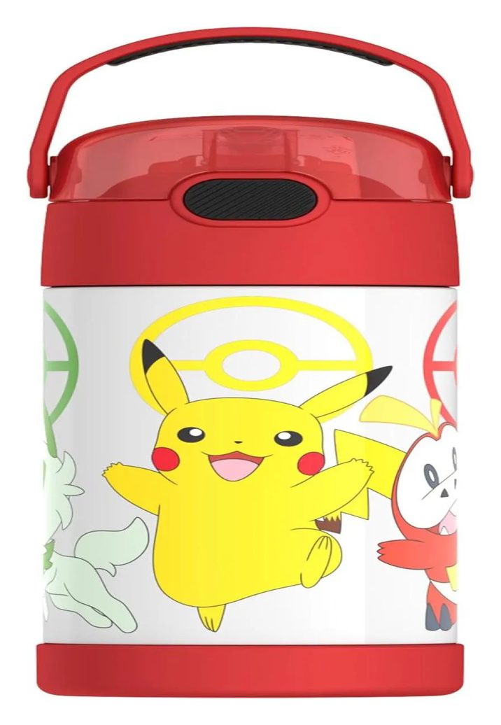 Garrafa Thermos Kids Pokémon – Pikachu – Infantil com Tampa Flip 355Ml