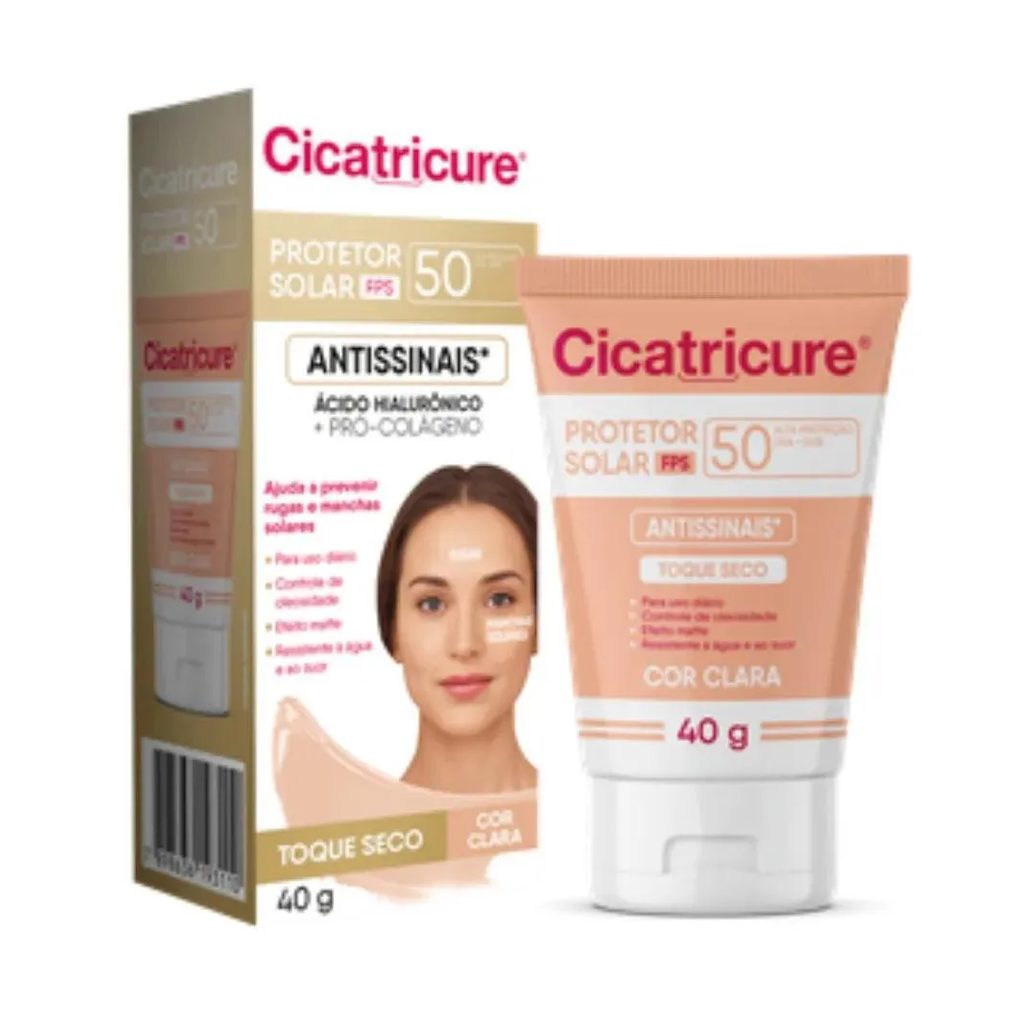 Cicatricure Protetor Fps50 Cor Clara 40G