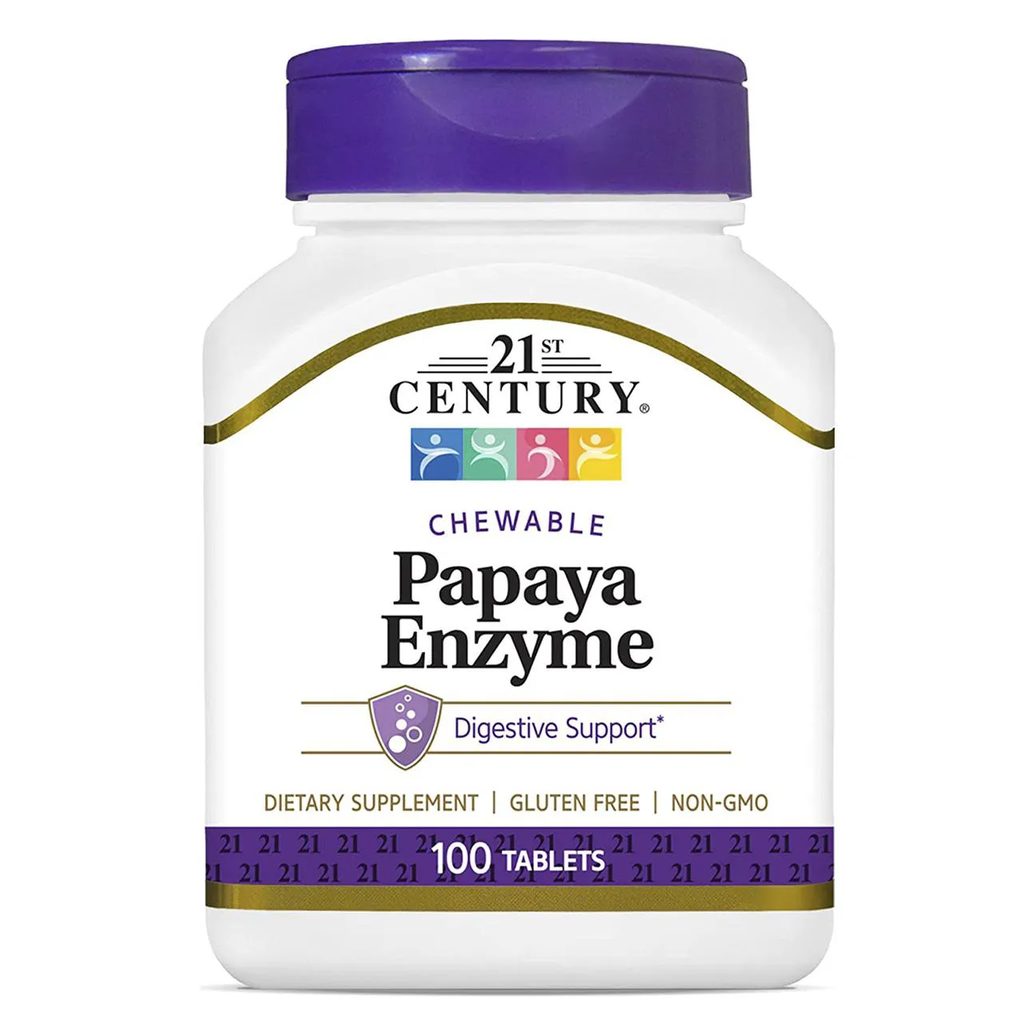 Enzimas Mamão Papaya 100 Tabs 21St Century