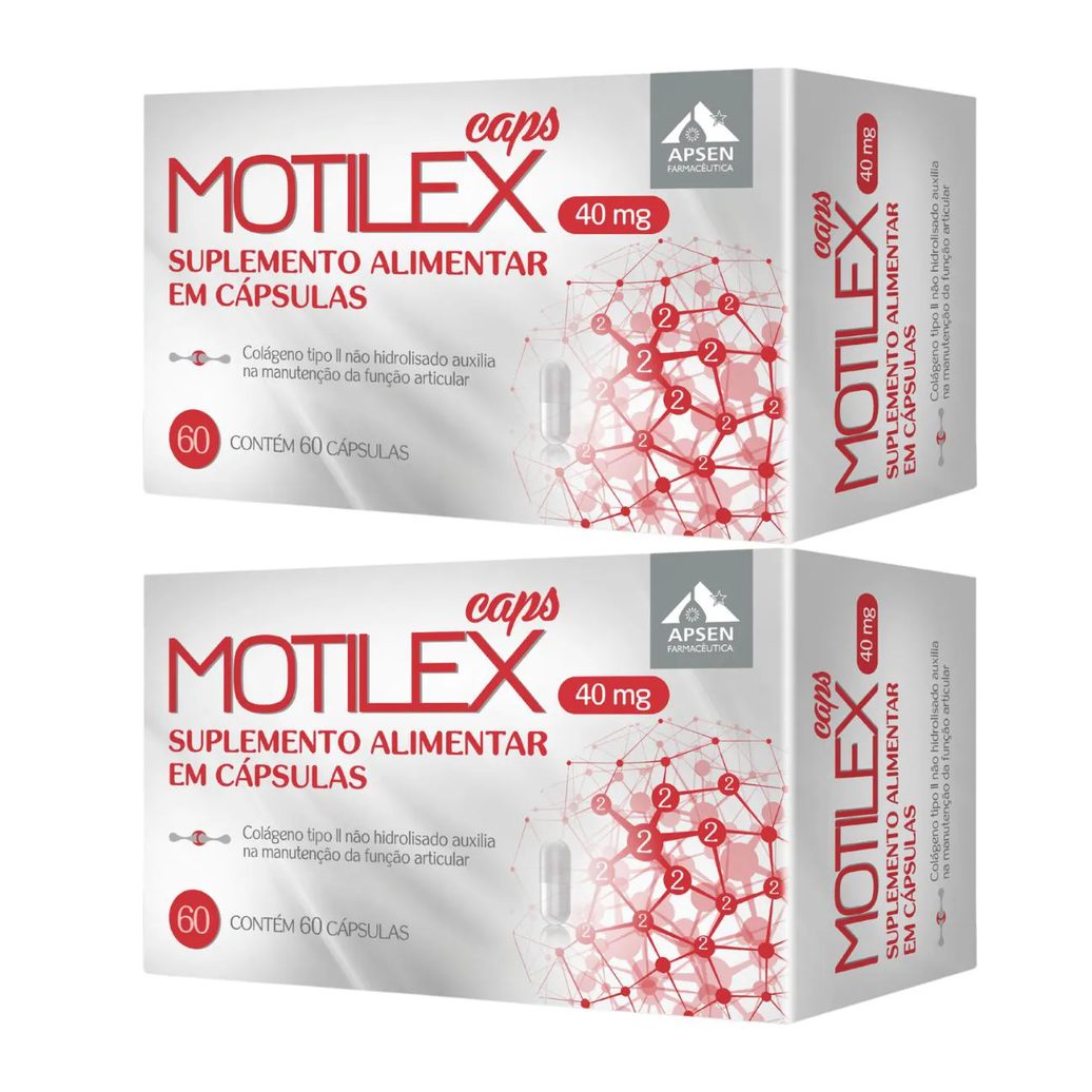 Kit 2 Cx Motilex Caps C/60 - Colágeno Tipo 2
