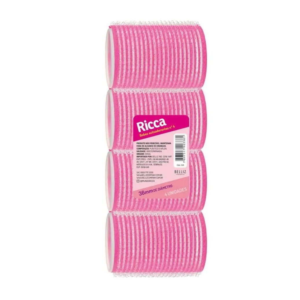 Bobes Autoaderentes Ricca Nº 4 Rosa Cód.338