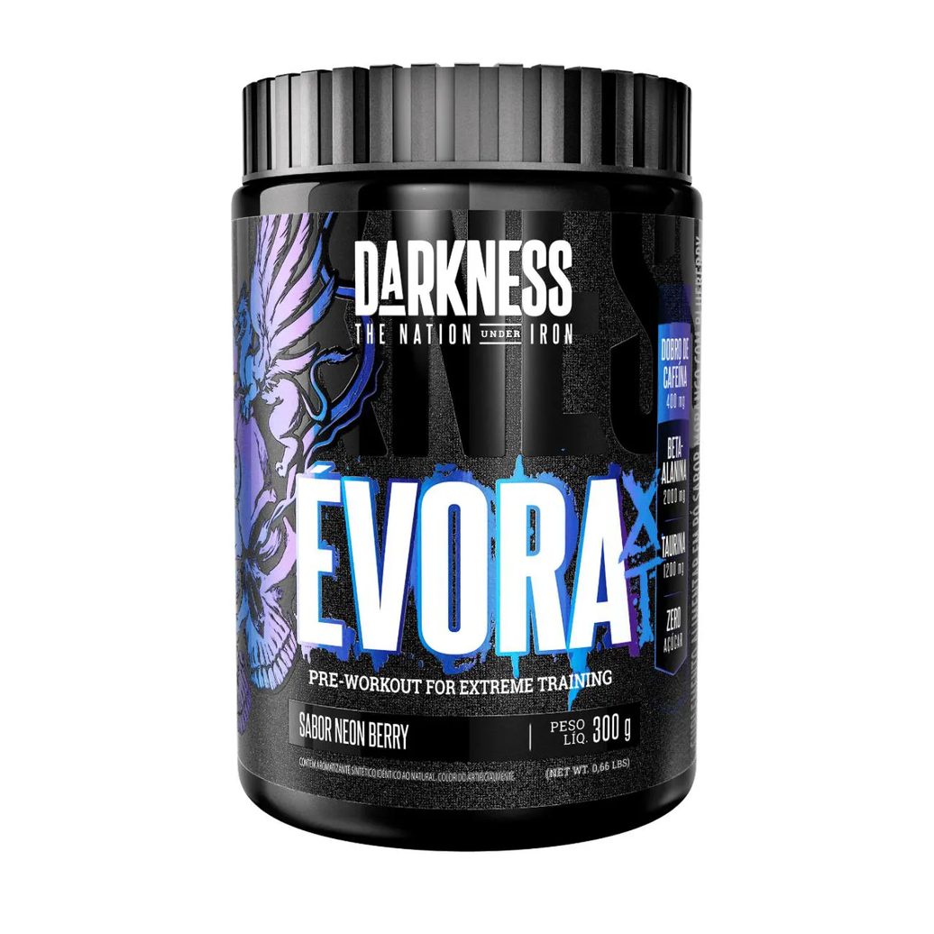 Évora Xt Darkness - Pré-Treino com Dobro de Cafeína
