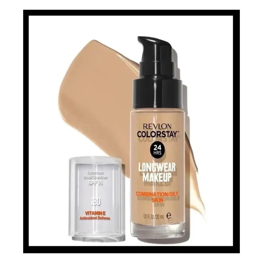 Base Líquida Colorstay 24 Horas Pele Mista à Oleosa Fps15 Revlon 30Ml