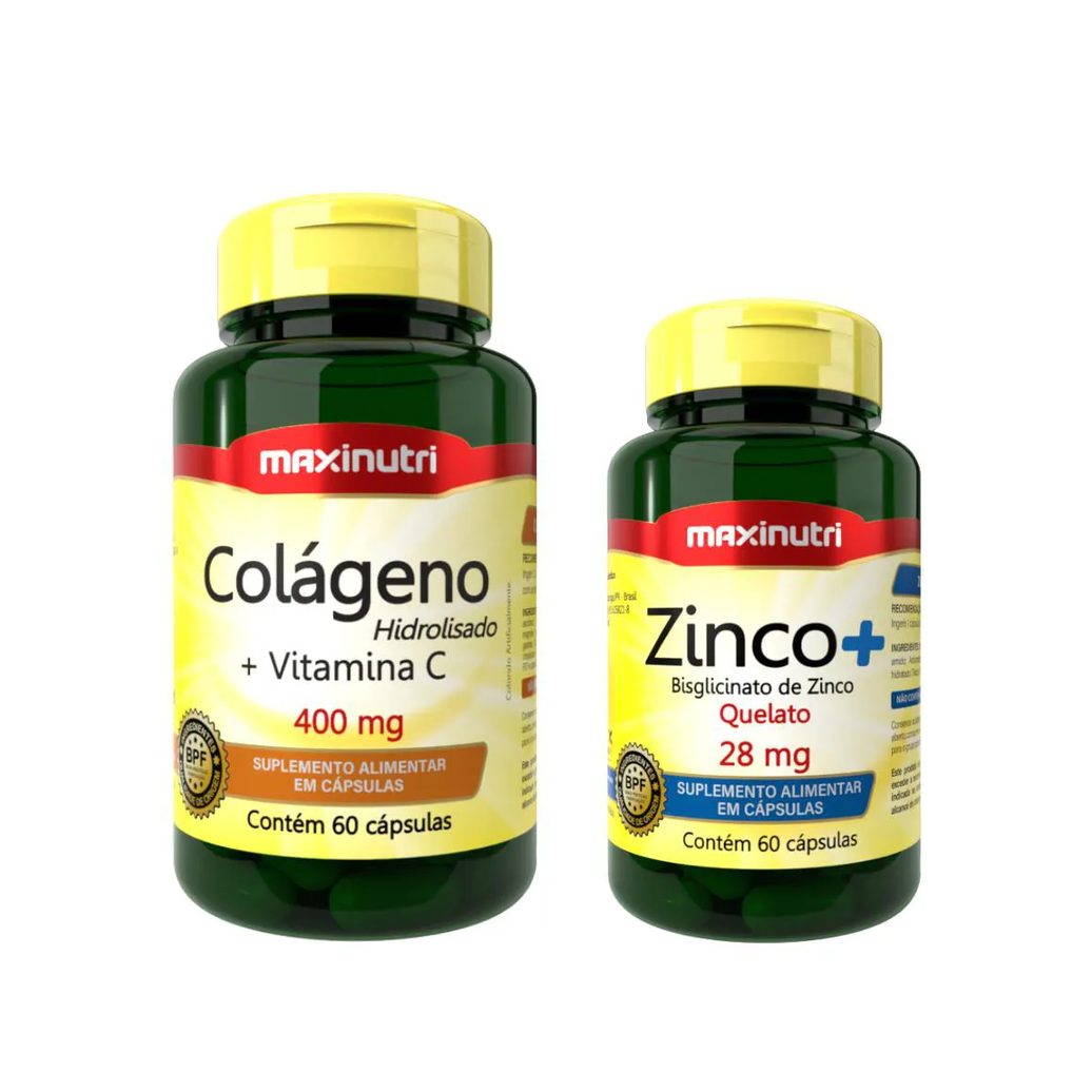 Kit Vitaskin (Colágeno + Vitamina C e Zinco) - Maxinutri