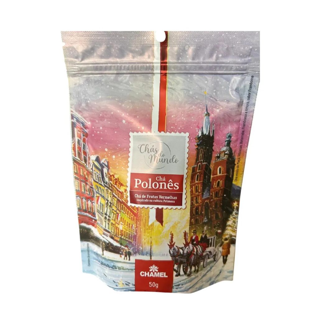 Chás do Mundo Pouch Polonês 50G Frutas Vermelhas - Chamel