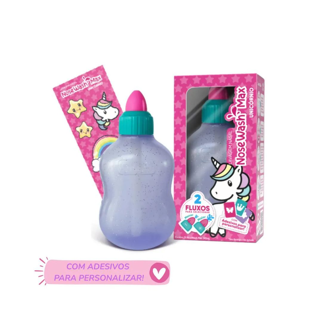 Lavador Nasal do Unicórnio 240Ml Nosewash Cor Unicórnio Lilás
