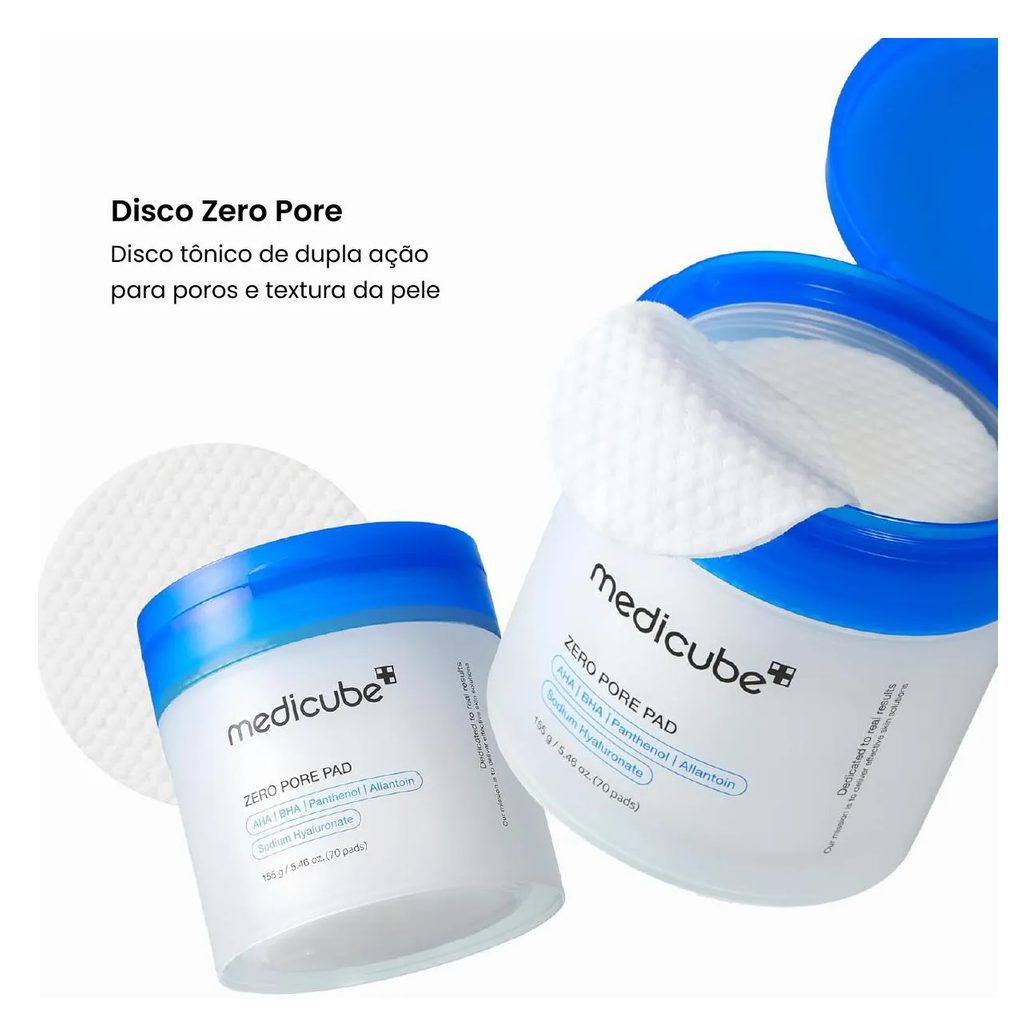 Tônico Facial em Disco Medicube Zero Pore Pad 70 Discos