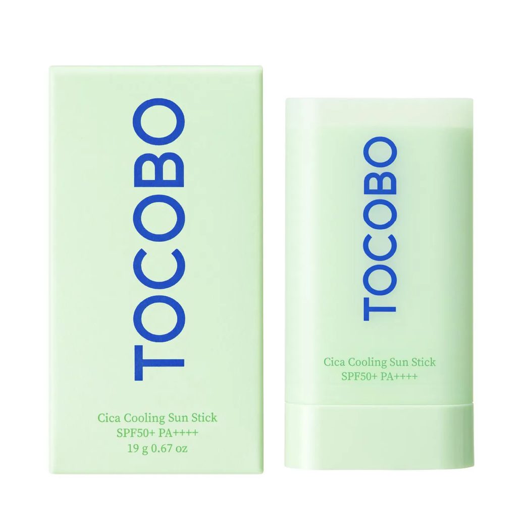 Protetor Solar Facial Stick Tocobo Cica Cooling Sun Stick FPS50++ 18g