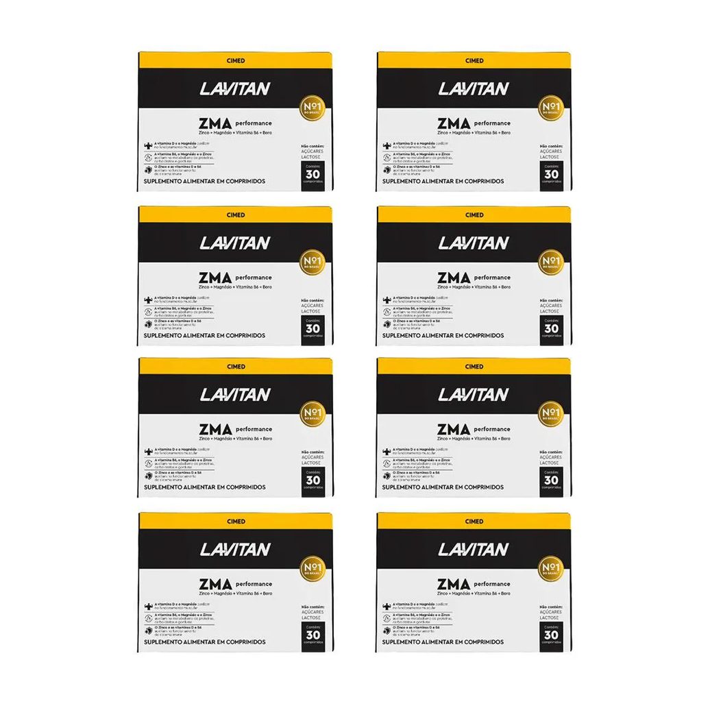 Kit 8 Lavitan Zma Performance Homem - 30 Caps - Cimed