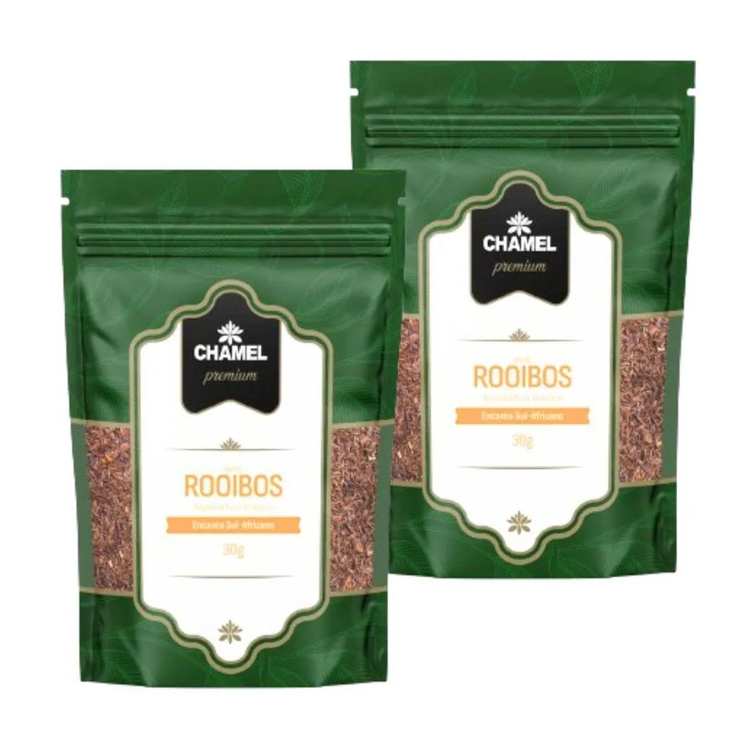 Chá de Rooibos (Aspalathus Linearis) Sul-Africano 2 Pacotes com 30G Chamel Premium