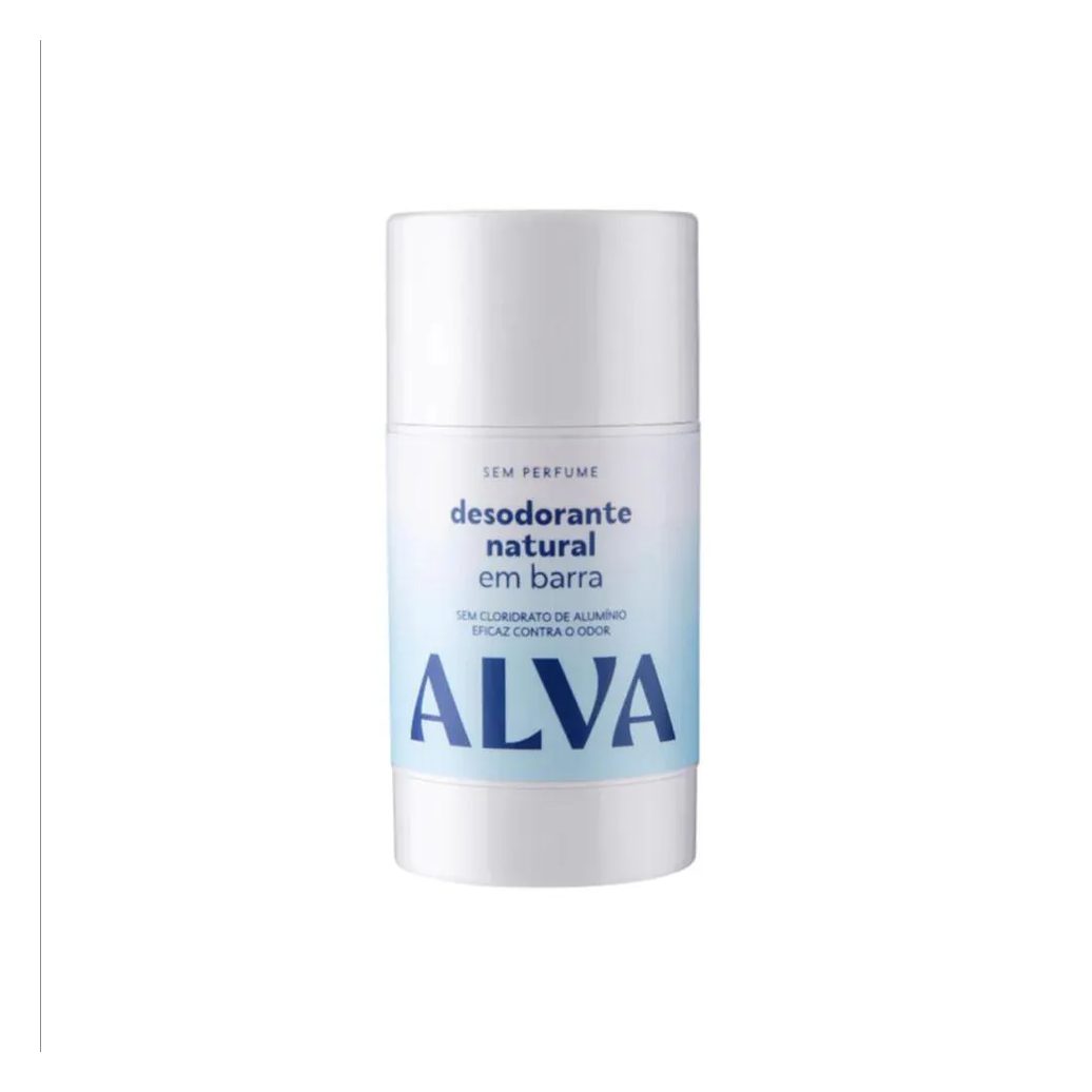Desodorante Natural em Barra sem Perfume Alva 55G