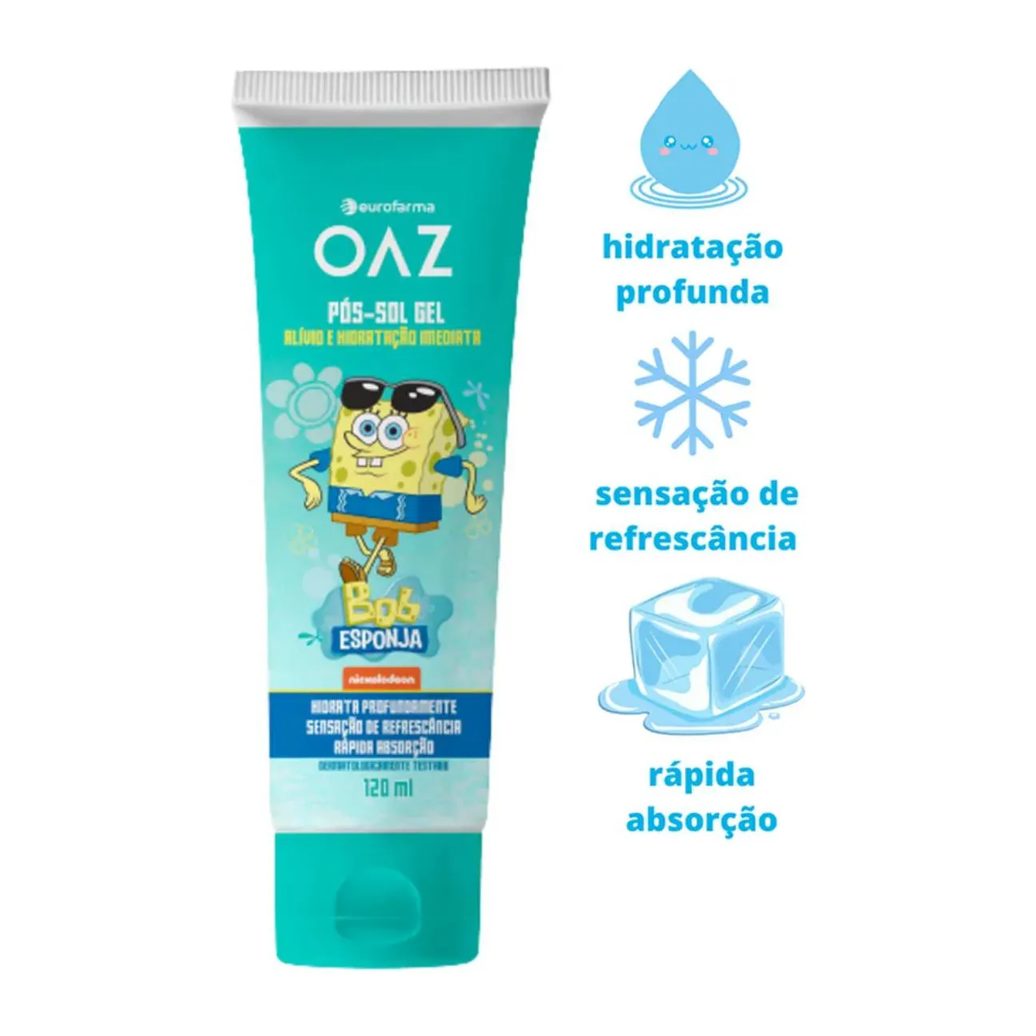 Pós-Sol Gel Infantil Oaz Bob Esponja 120Ml