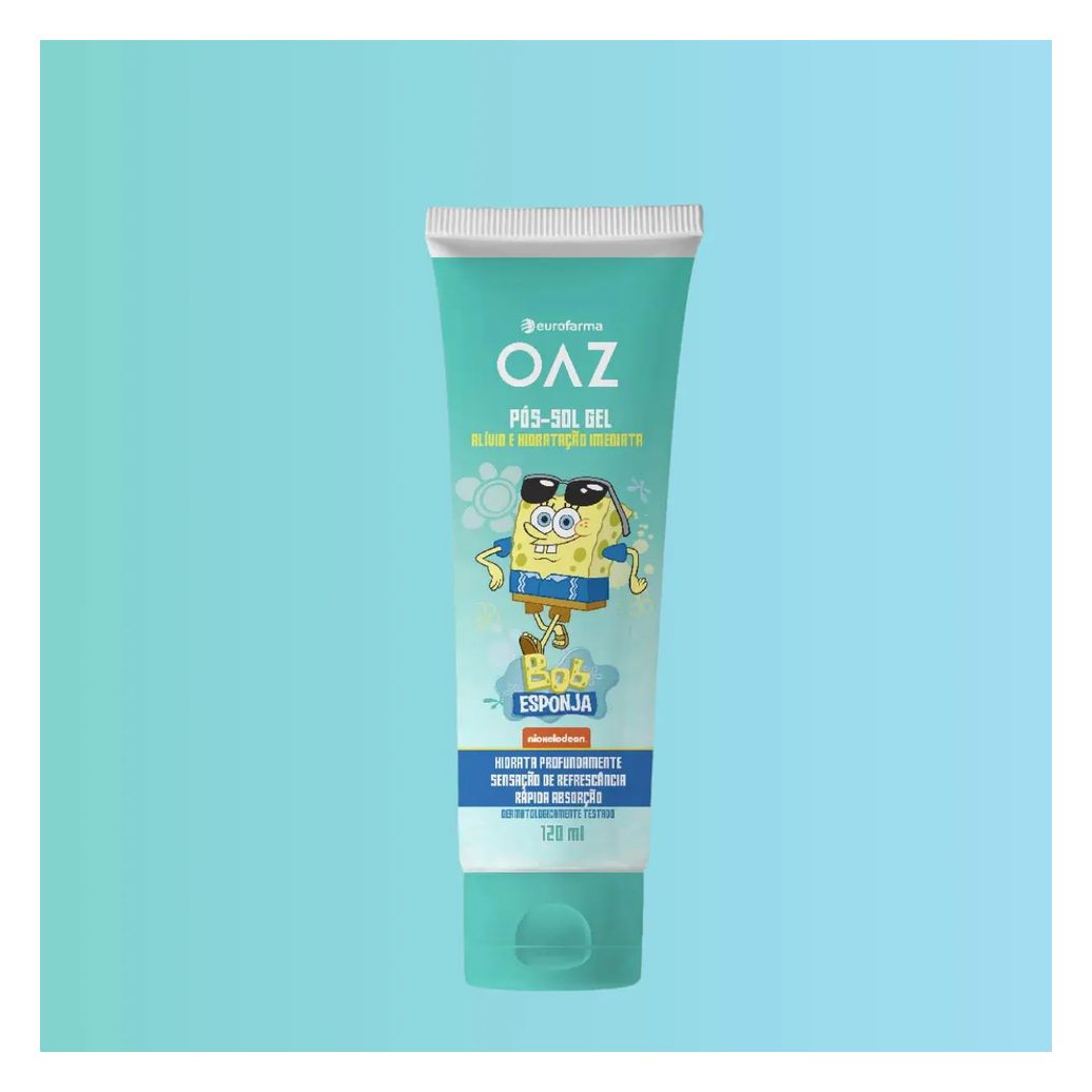 Pós-Sol Gel Infantil Oaz Bob Esponja 120Ml