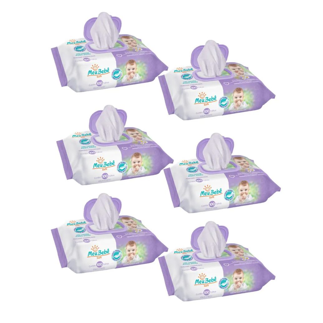 Kit C6 Meu Bebê Soft Toalhas Umedecidas C100 – Hygieline