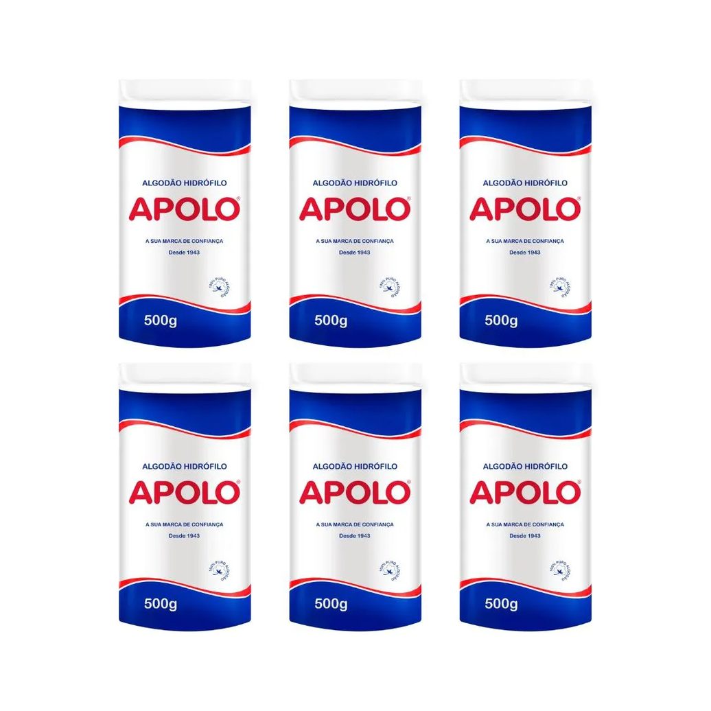 Algodao Apolo 500G - Kit C/ 6Un