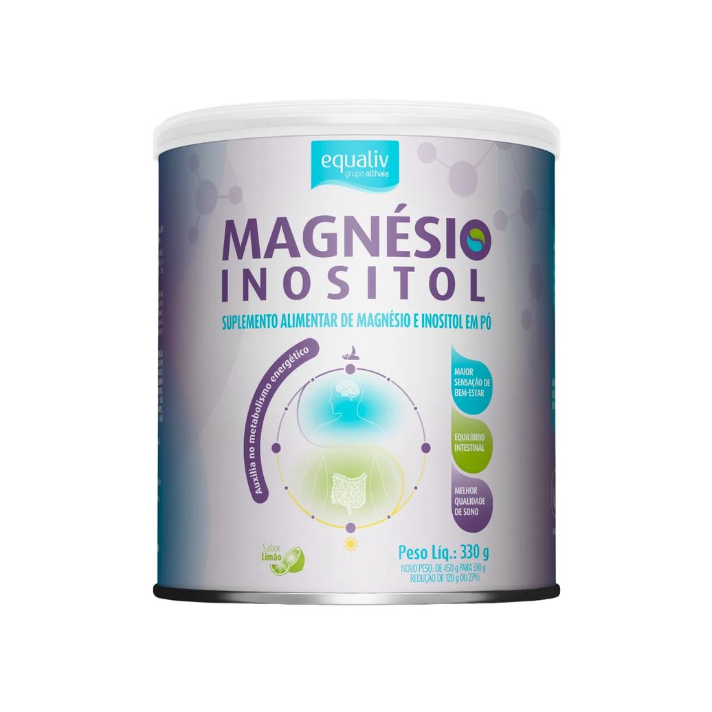 Magnésio Equaliv Inositol Sabor Limão 330g
