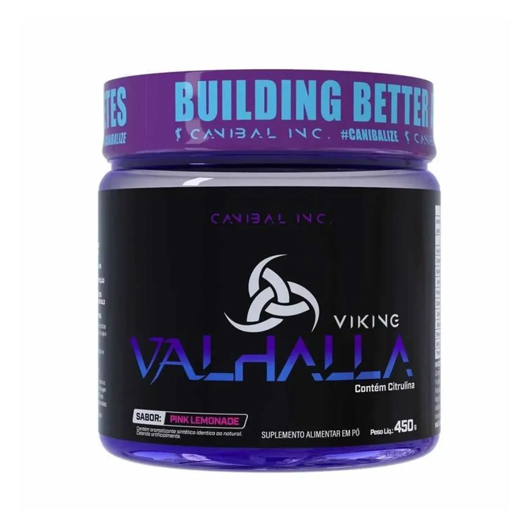Pré Treino Viking Valhalla Pink Lemonade Pote 450G Canibal