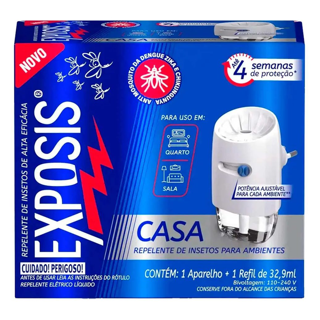 Repelente Casa Exposis Repelente Elétrico Líquido + 1 Refil
