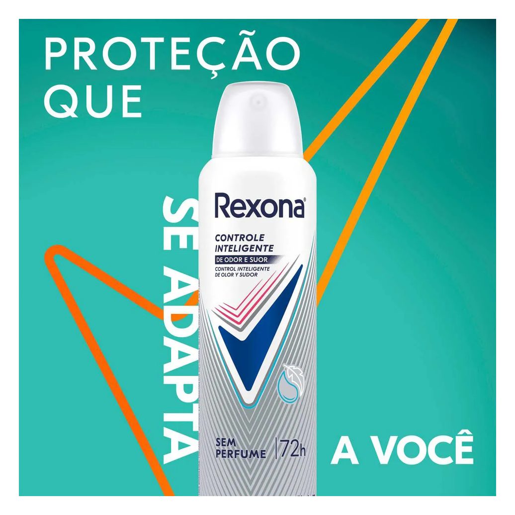 Desodorante Antitranspirante Aerosol Rexona Sem Perfume Feminino 72h 150ml