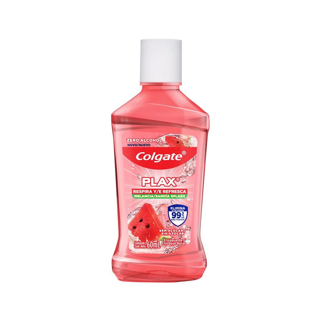 Enxaguante Bucal Colgate Plax Respira e Refresca Melancia 60ml