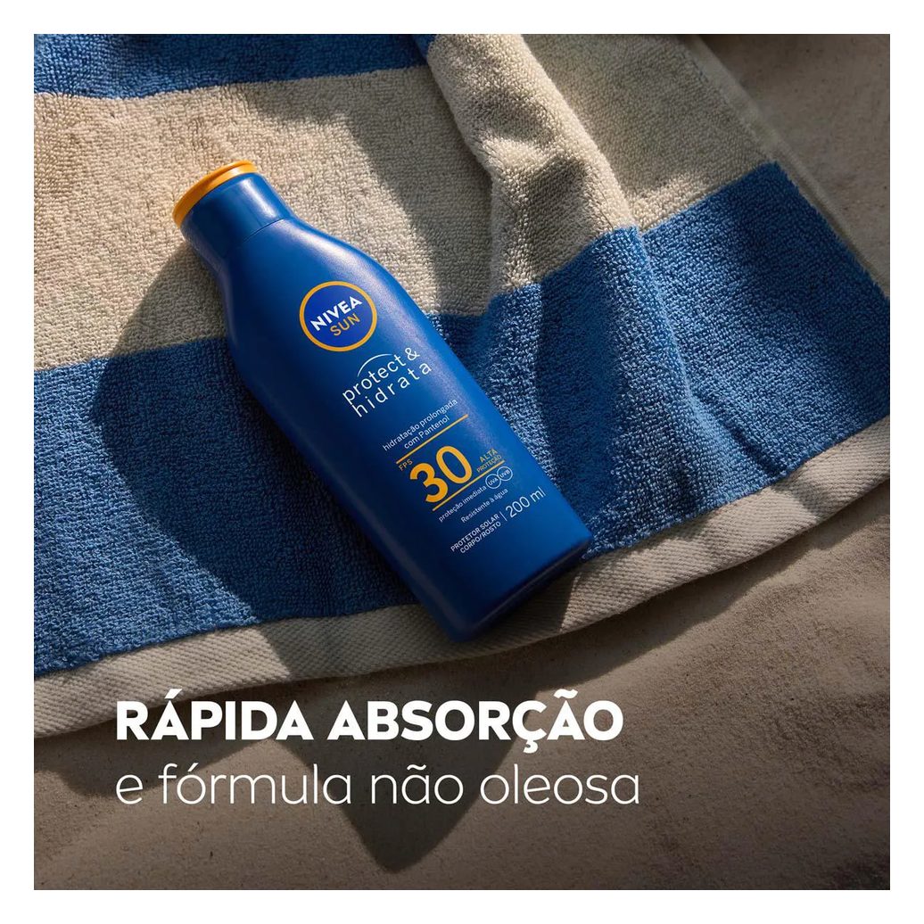 Kit Protetor Solar Corporal Nivea Sun Protect & Hidrata FPS 30 com 200ml + 100ml
