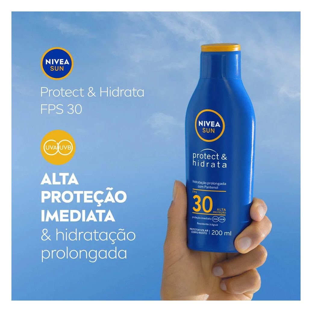 Kit Protetor Solar Corporal Nivea Sun Protect & Hidrata FPS 30 com 200ml + 100ml