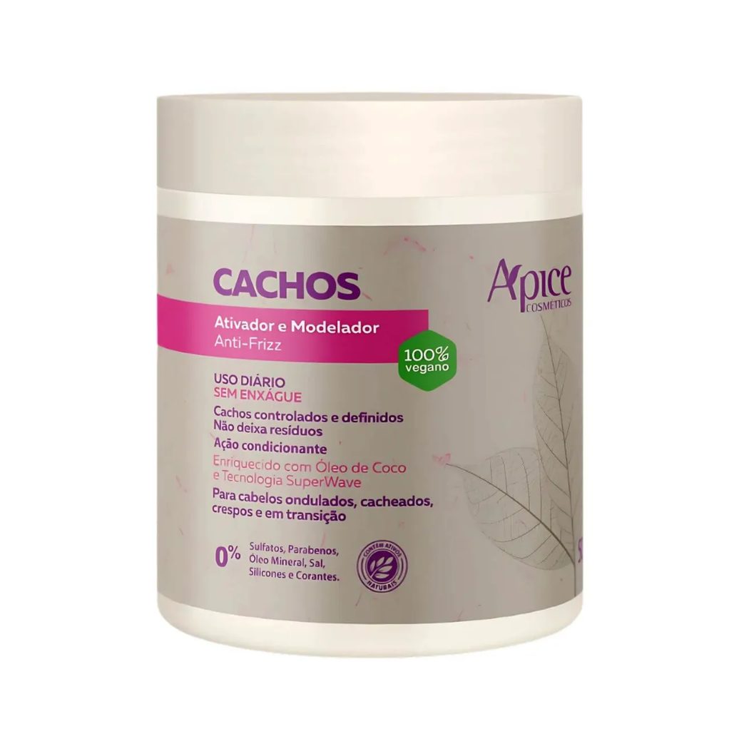 Ativador e Modelador Anti-frizz Ápice Cachos 500g