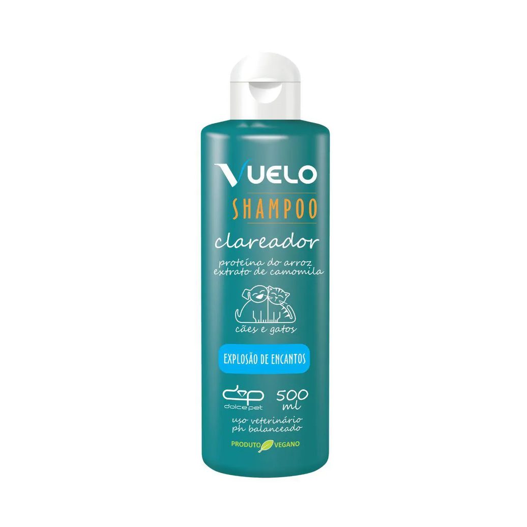 Kit Vuelo Shampoo Clareador + Leave-In Explosão de Encantos para Cães e Gatos
