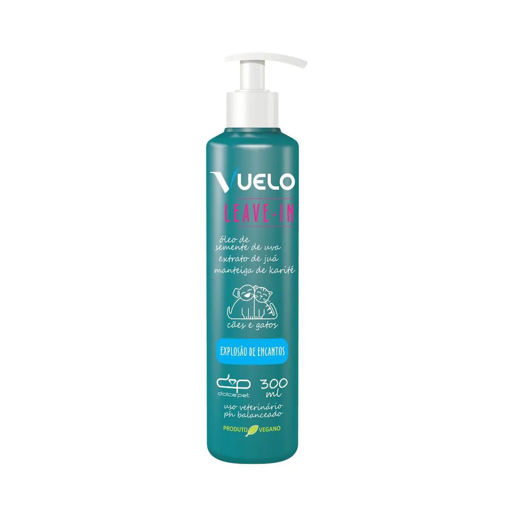 Kit Vuelo Shampoo Clareador + Leave-In Explosão de Encantos para Cães e Gatos
