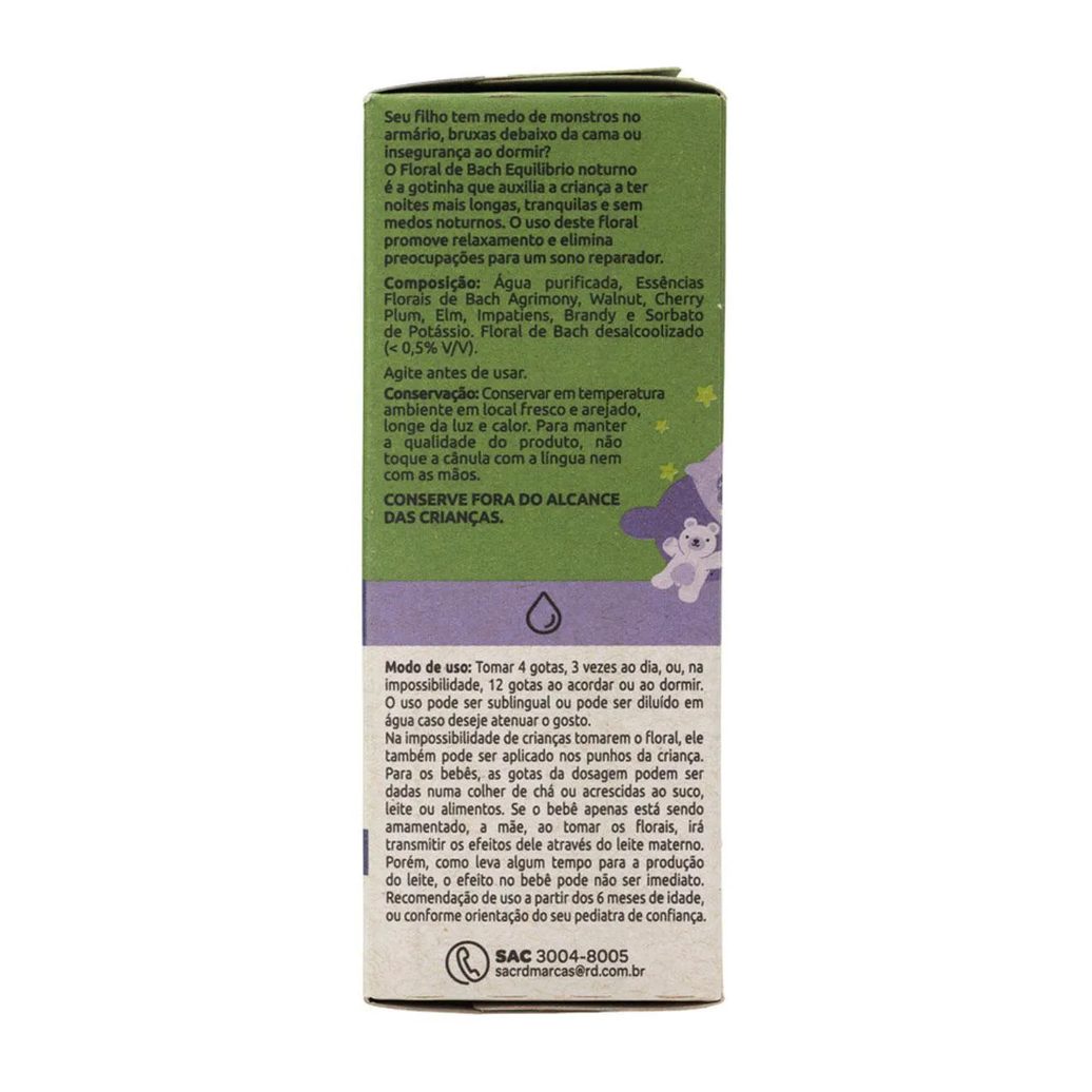 Floral de Bach Natz Kids Equilíbrio Noturno 30ml