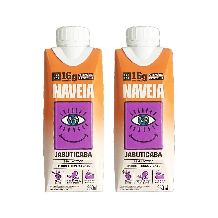 Kit 2X: Shake Proteico Vegano Jabuticaba Naveia 250Ml
