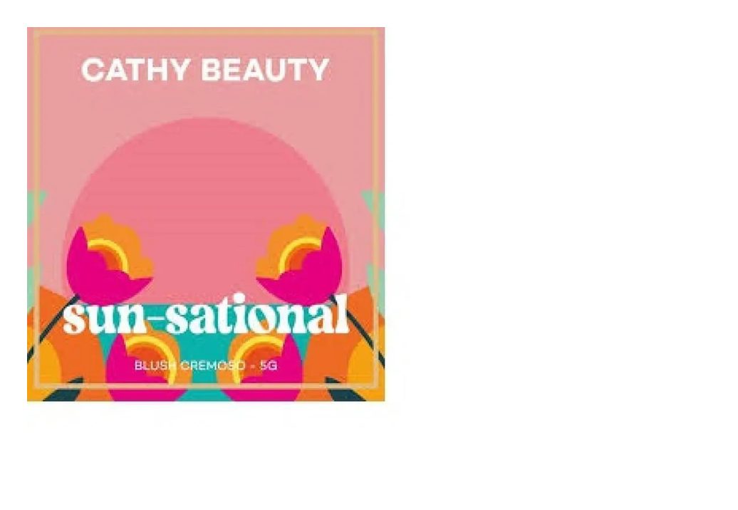Cathy Beauty Blush Cremoso Sun-Sational