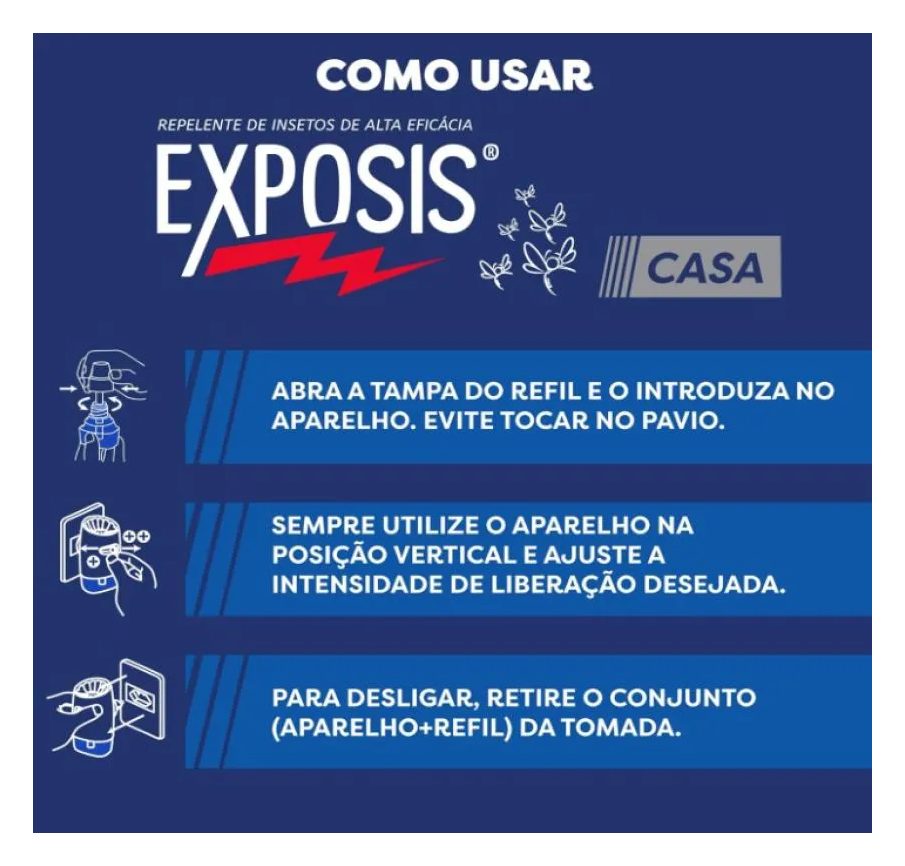 Exposis Casa Repelente de Insetos para Ambientes