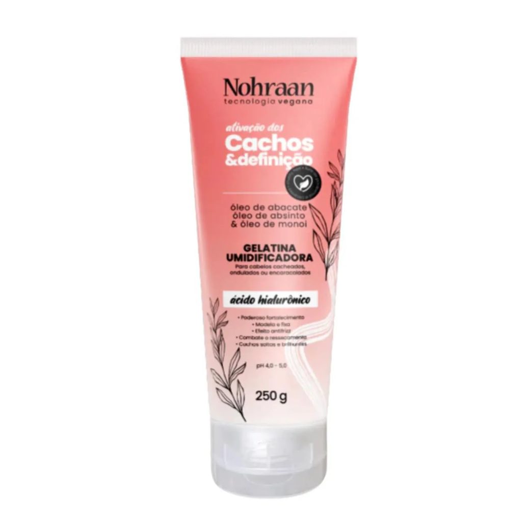 Gelatina Umidificadora Cachos Abacate & Absinto 250G Nohraan