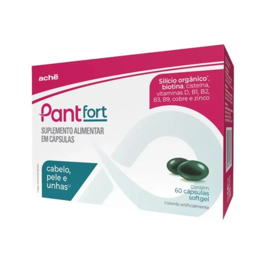 Pantfort Suplemento Alimentar Cabelo Pele e Unhas 60Cps