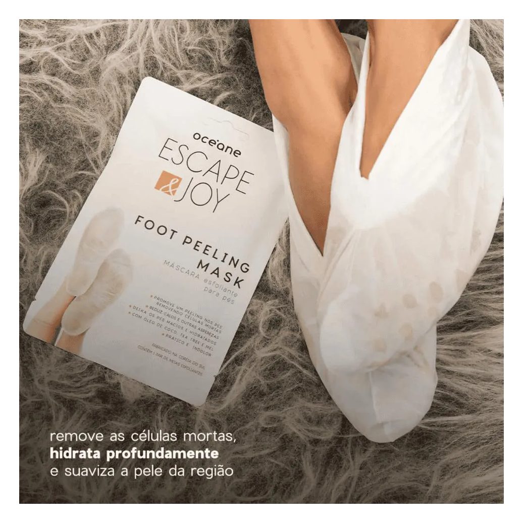 Oceane Foot Peeling Máscara Esfoliante para Pés