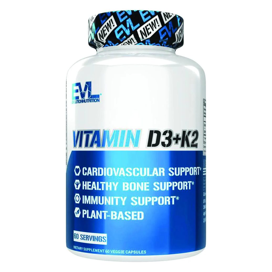 Vitamina K2 D3 60 Vcaps Evlution Nutrition