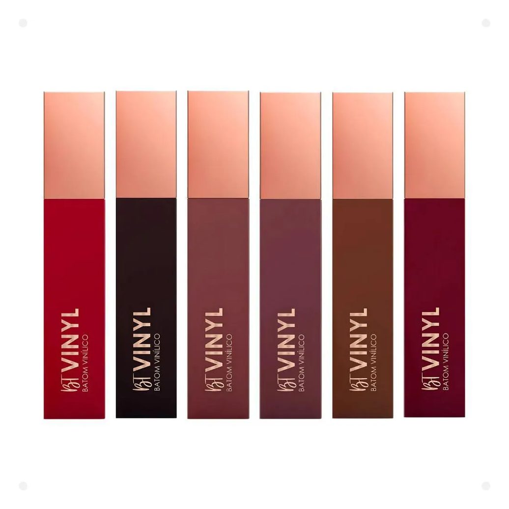 Kit Bruna Tavares Batom Vinílico Bt Vinyl: Sara, Morgana, Livia, Laura, Juliana e Diana