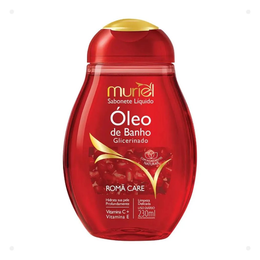 Sabonete Líquido Muriel Óleo de Banho Glicerinado Romã Care 230Ml