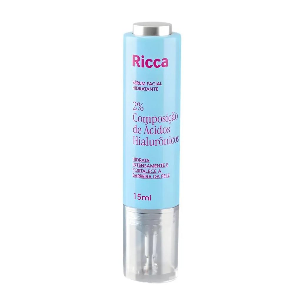 Sérum Facial Hidratante Ricca 2% de Ácidos Hialurônicos 15Ml
