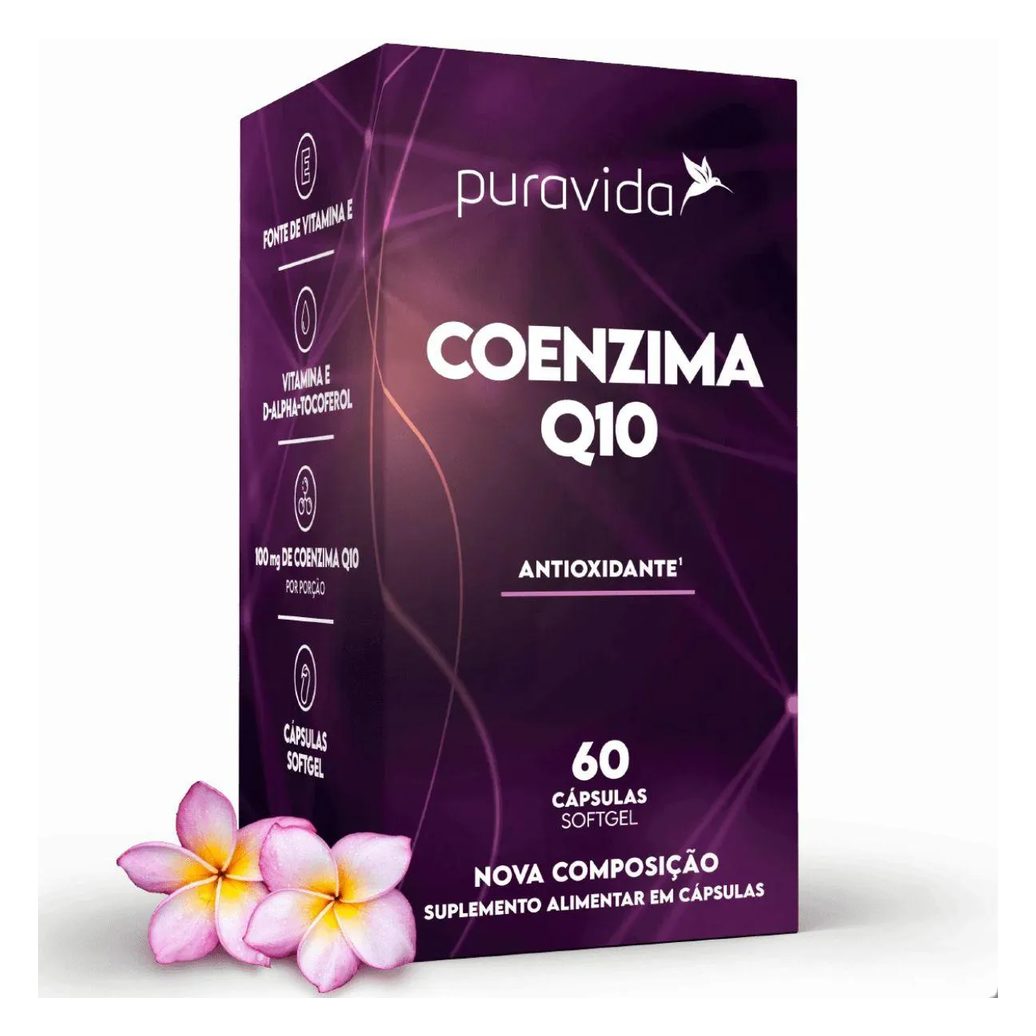 Coenzima Q10 Coq10 Metabolic Health 60 Cápsulas Pura Vida Natural