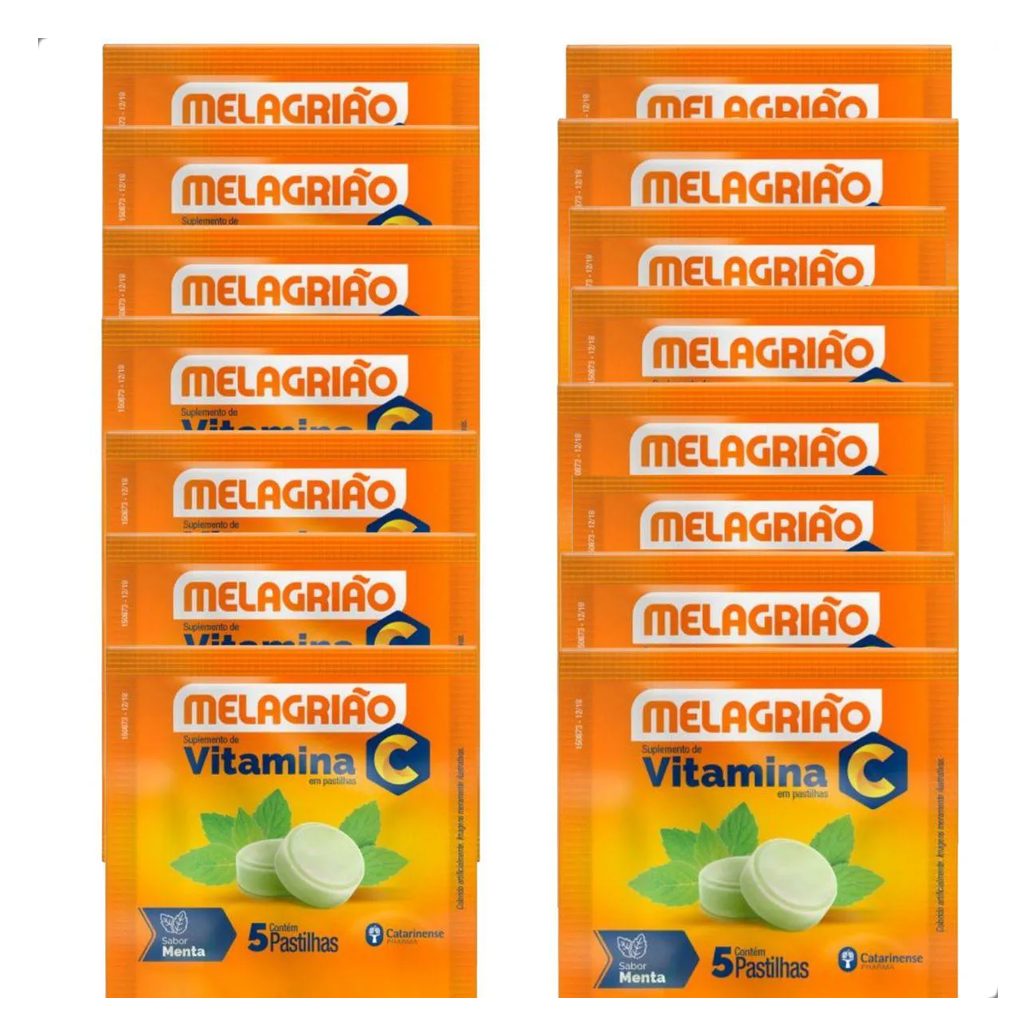 Kit Melagrião Vitamina C Immunity 15 Sache Catarinense
