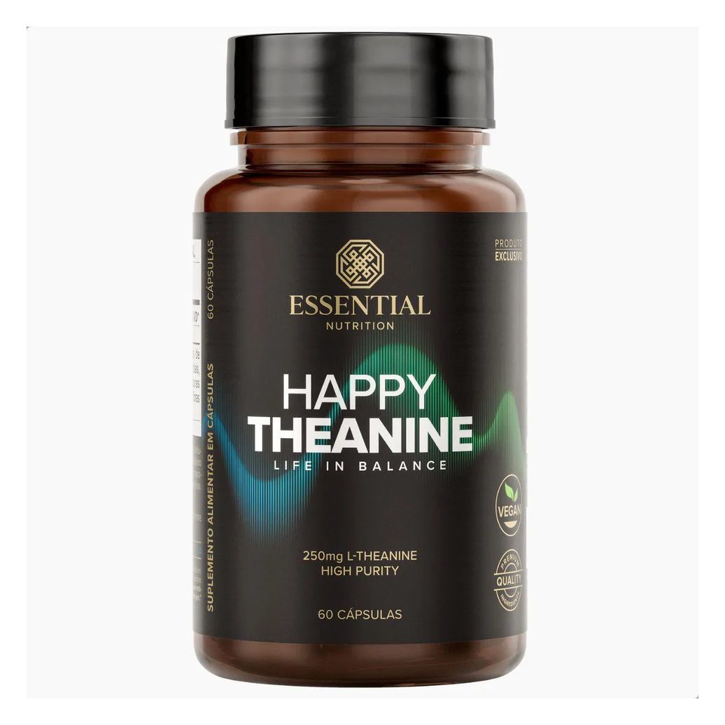 Happy Theanine Life In Balance 250Mg 60 Capsulas Essential Natural
