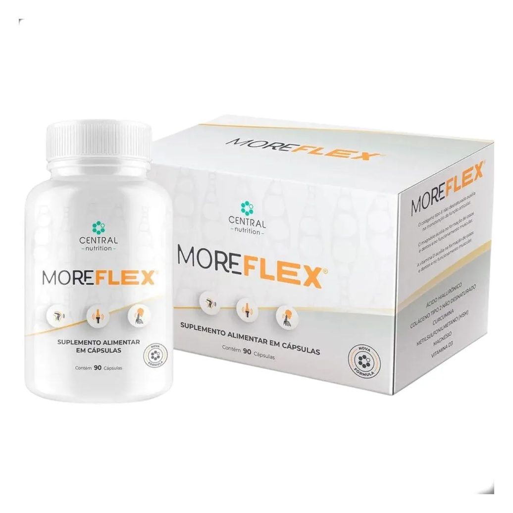 Moreflex Flexibilidade Articular 90 Cápsulas Central Nutrition SEM Sabor