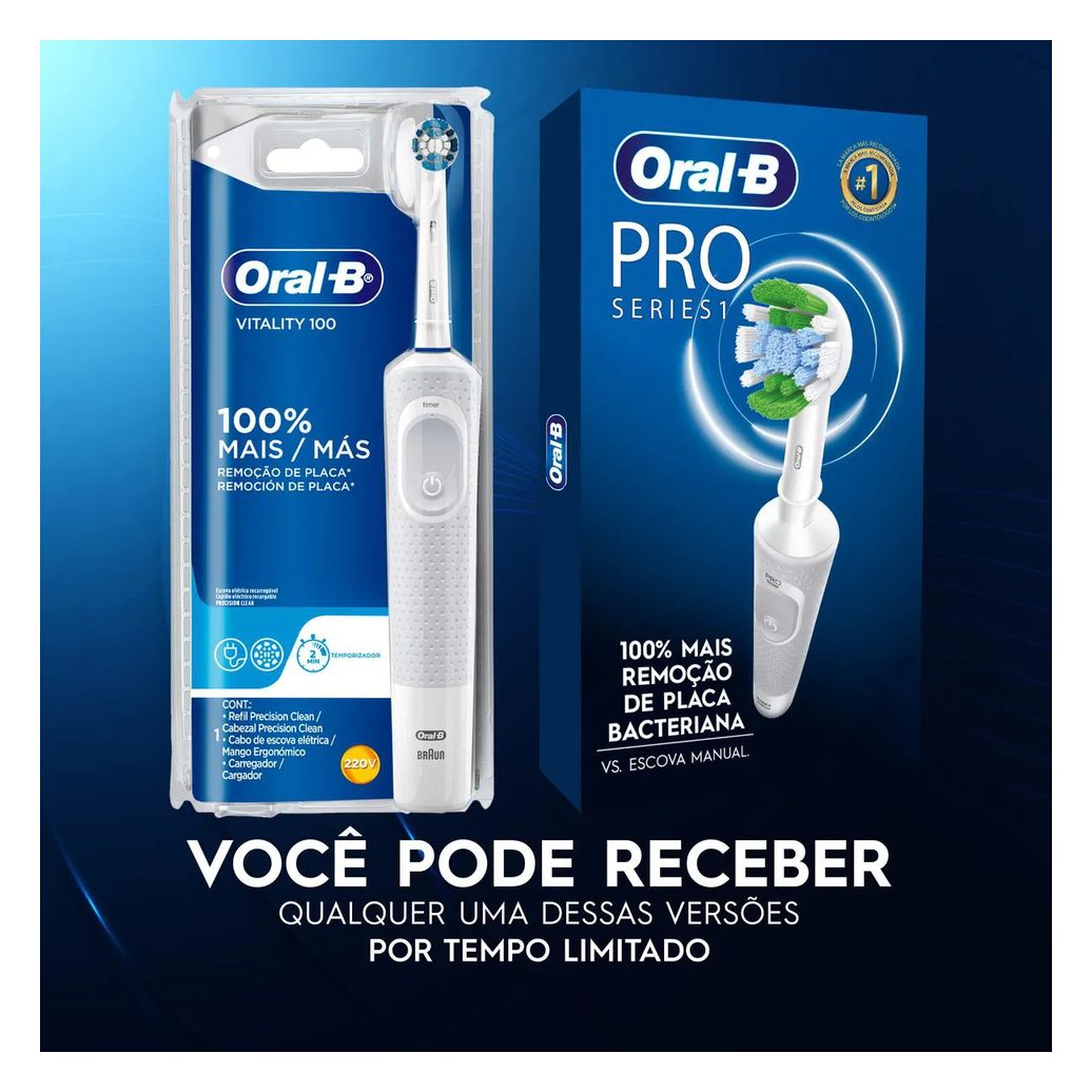 Escova de Dente Elétrica Oral-B PRO Series 1 110V 1 unidade
