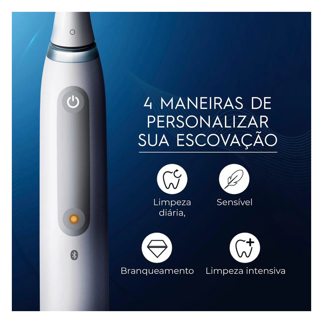 Escova de Dente Elétrica Oral B IO Series 4 1 Cabo + 2 Refis